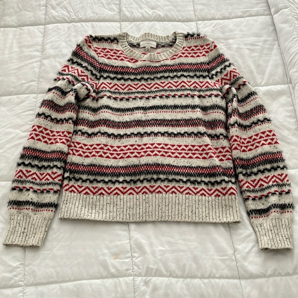 Y2k LUCKY BRAND Striped fair isle sweater  Size S/P - Picture 4 of 8